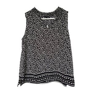 Talbots Silky V-Neck Sleeveless Blouse NWT